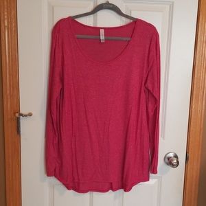 Lularoe XL hot pink heathered Lynnae